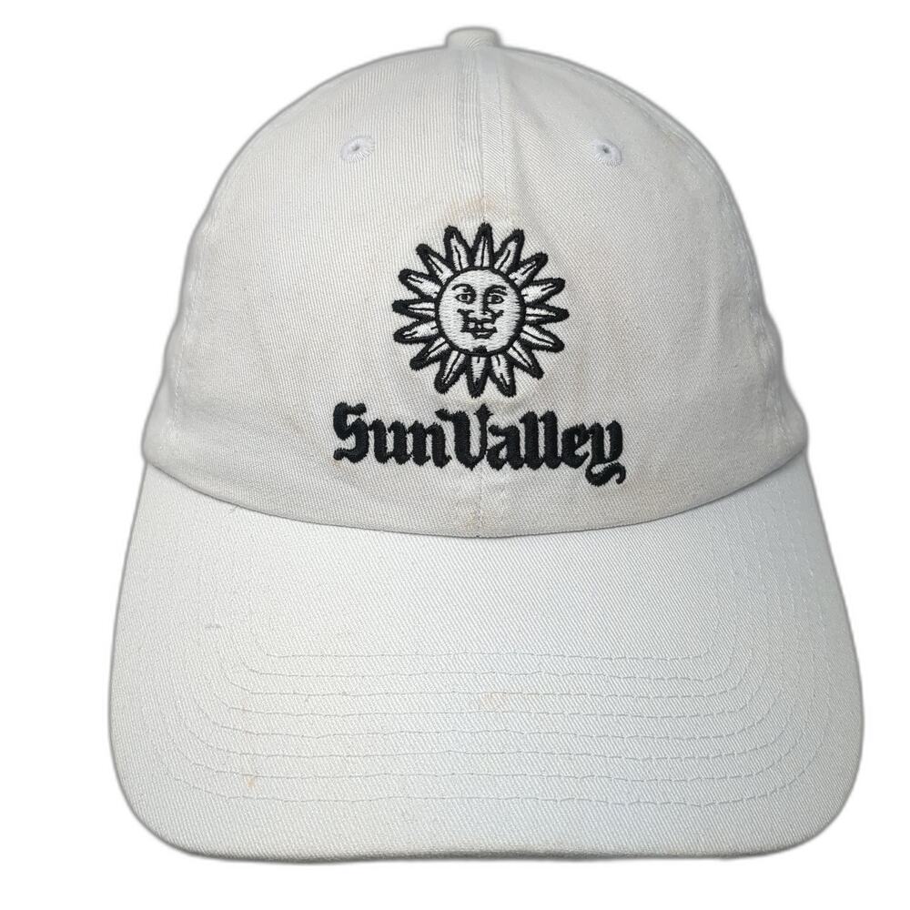 Sun Valley Slideback Baseball Cap White One Size Adjustable Out West Trading Co